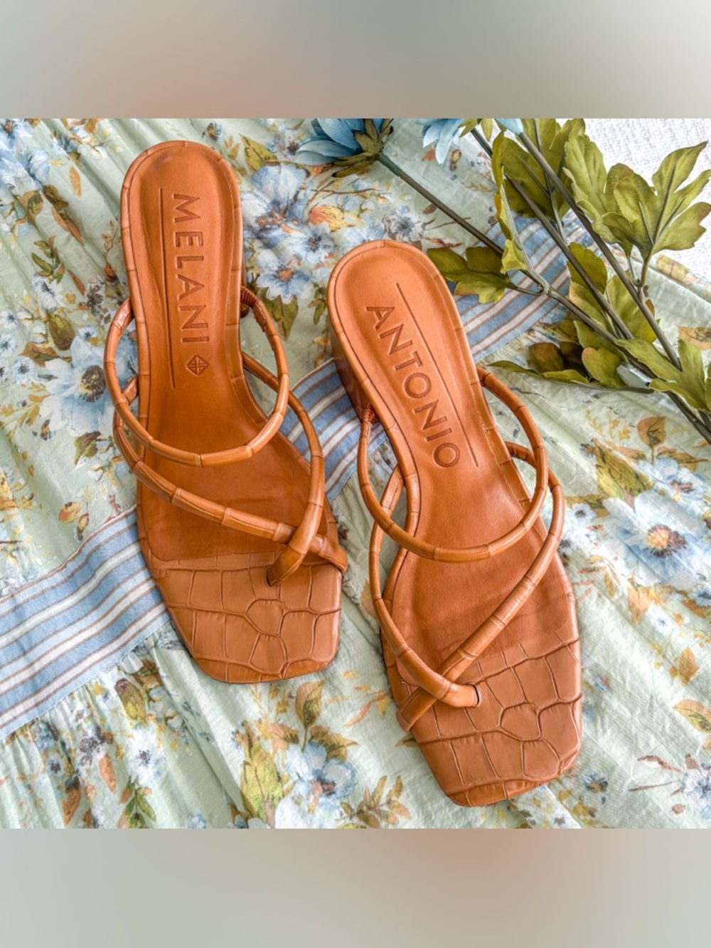 Antonio Melani block heel sandals.